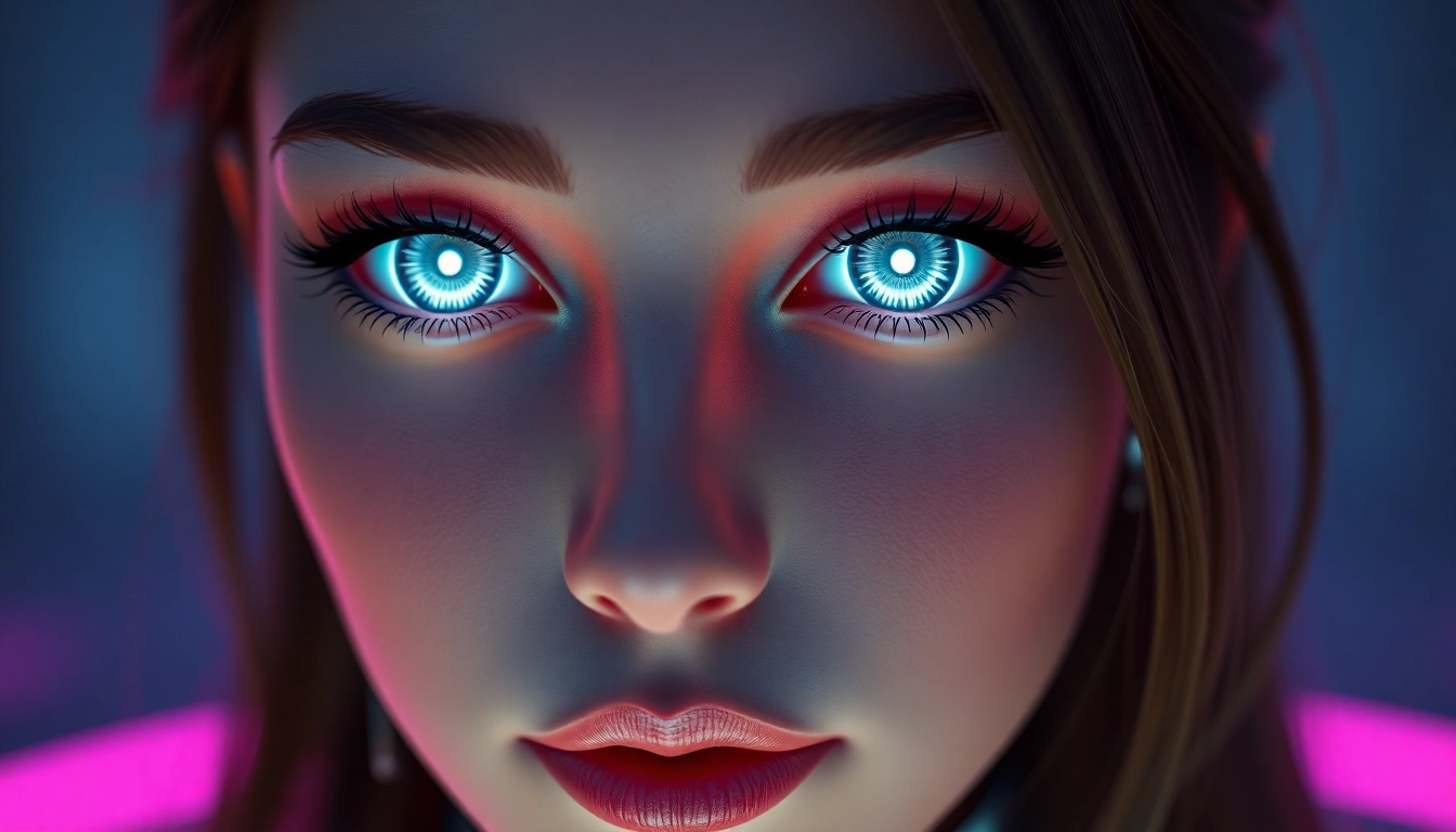 AI girlfriend engaging in a warm, natural conversation on a sleek digital device, emphasizing intimacy and realism.