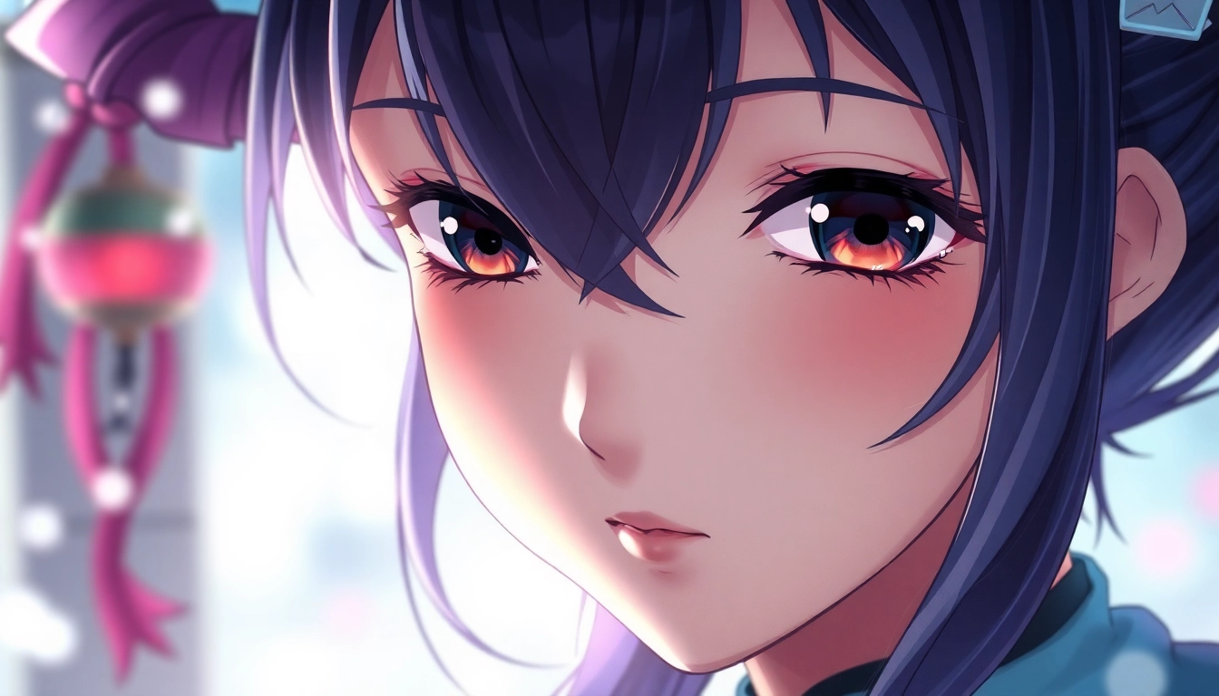 AI generated hentai featuring a detailed anime female character with vibrant colors and intricate background, showcasing hyperrealism.