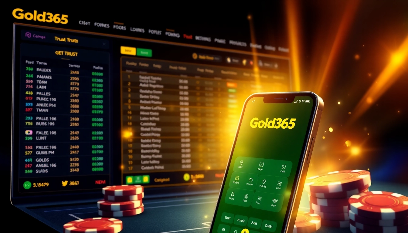 Gold365 online betting platform with a user-friendly interface and casino elements for secure gaming in India