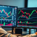 Trading view platform showcasing detailed market charts and trading analysis tools for traders